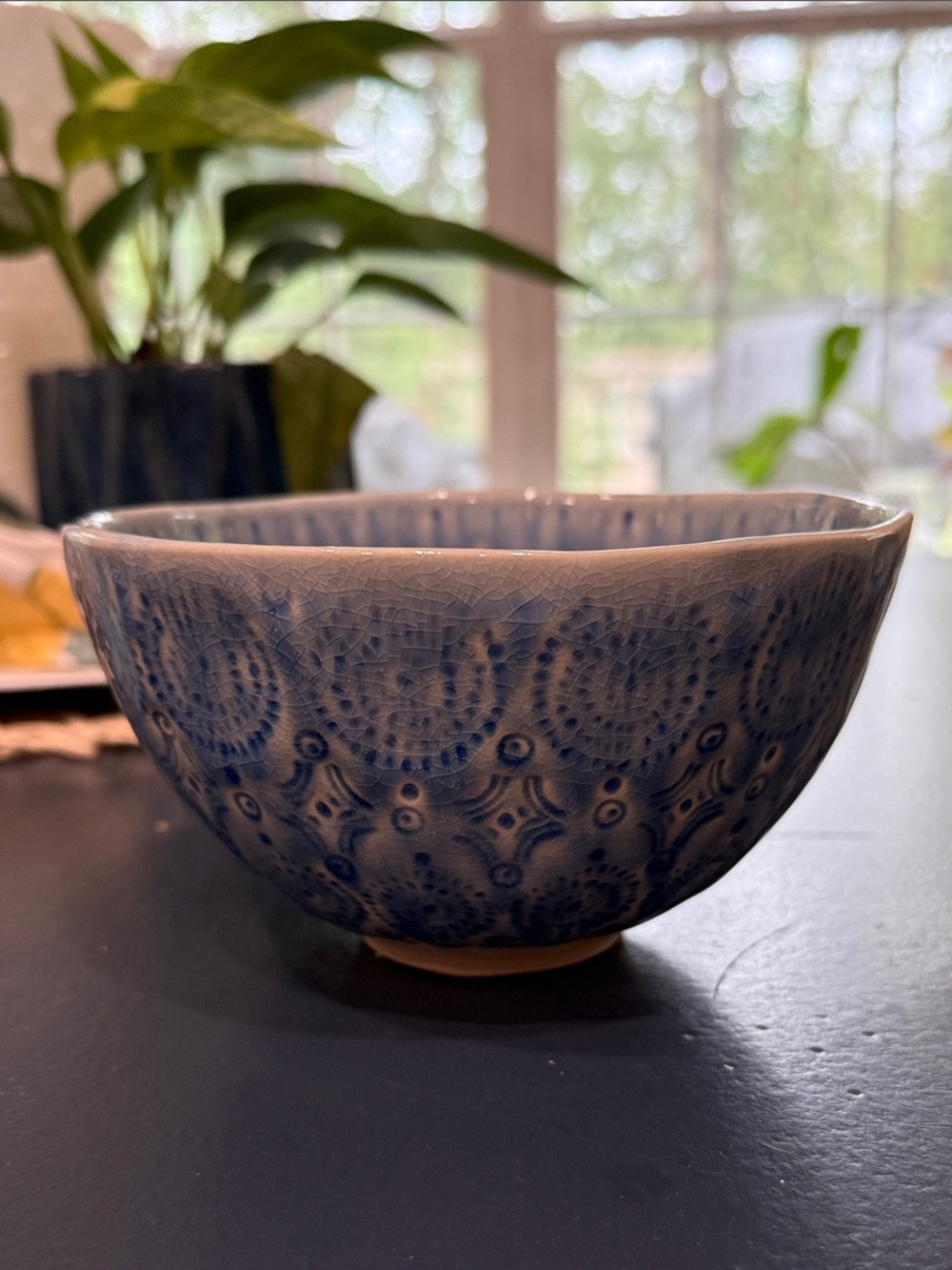 Anthropology Iris Blue Old Havana Soup Bowl
